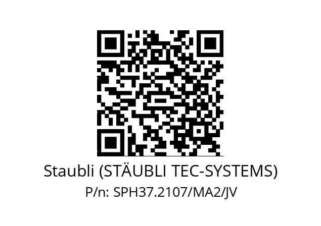   Staubli (STÄUBLI TEC-SYSTEMS) SPH37.2107/MA2/JV