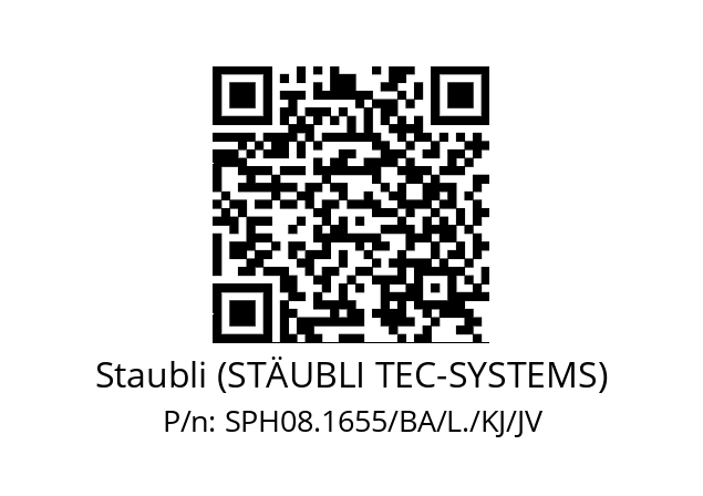   Staubli (STÄUBLI TEC-SYSTEMS) SPH08.1655/BA/L./KJ/JV