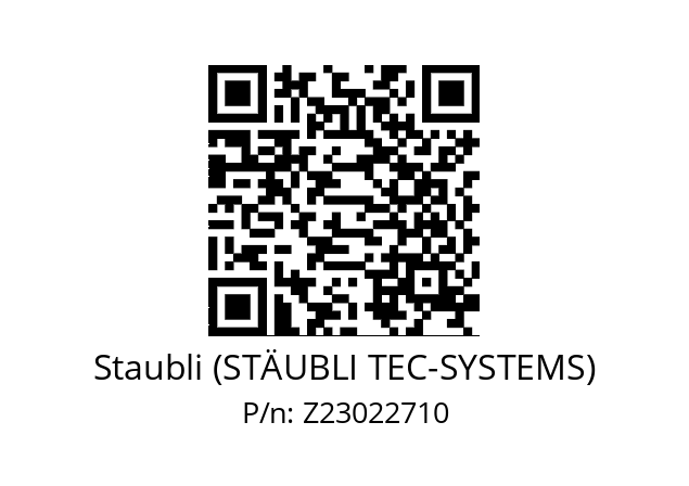   Staubli (STÄUBLI TEC-SYSTEMS) Z23022710