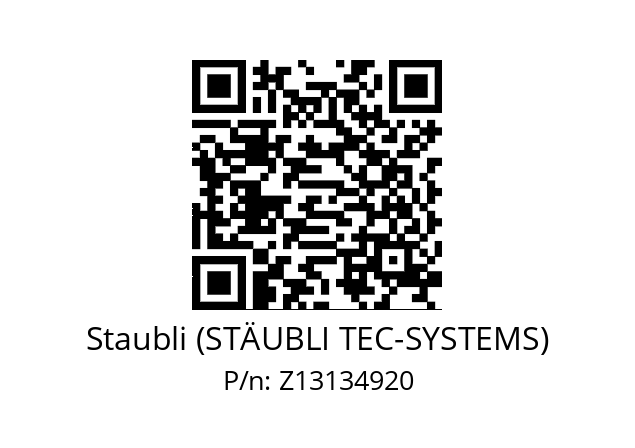   Staubli (STÄUBLI TEC-SYSTEMS) Z13134920