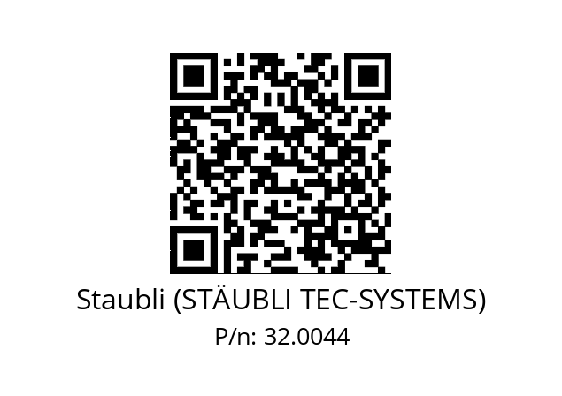   Staubli (STÄUBLI TEC-SYSTEMS) 32.0044