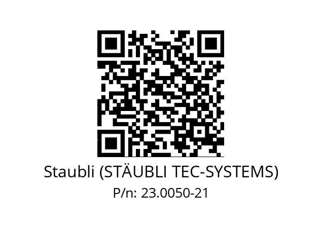   Staubli (STÄUBLI TEC-SYSTEMS) 23.0050-21