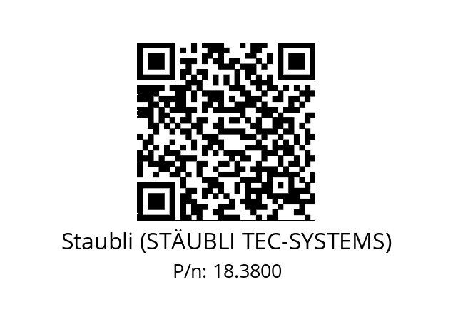   Staubli (STÄUBLI TEC-SYSTEMS) 18.3800