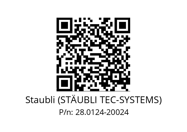   Staubli (STÄUBLI TEC-SYSTEMS) 28.0124-20024