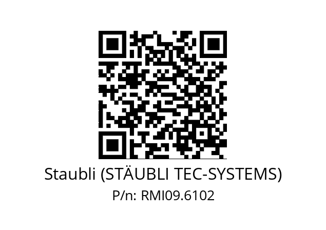   Staubli (STÄUBLI TEC-SYSTEMS) RMI09.6102