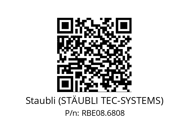   Staubli (STÄUBLI TEC-SYSTEMS) RBE08.6808