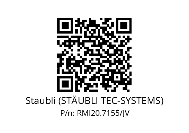   Staubli (STÄUBLI TEC-SYSTEMS) RMI20.7155/JV