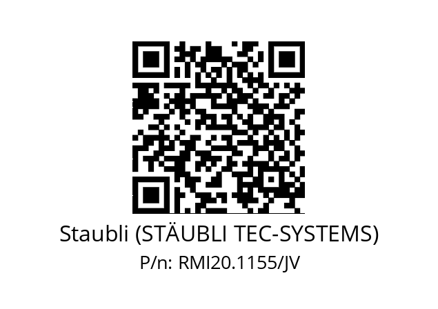 Shut-off valves  Staubli (STÄUBLI TEC-SYSTEMS) RMI20.1155/JV