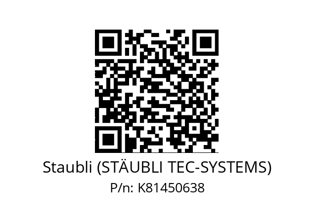   Staubli (STÄUBLI TEC-SYSTEMS) K81450638