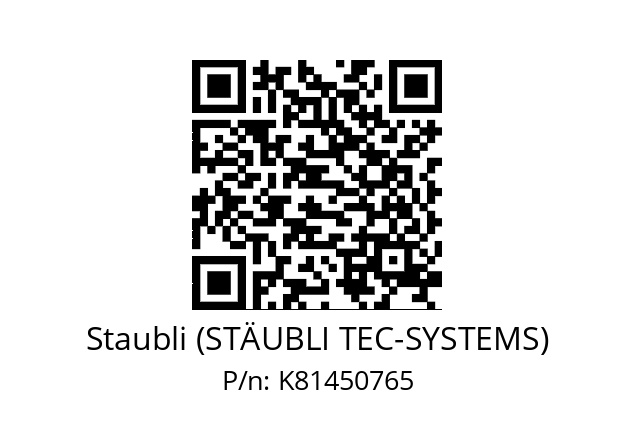   Staubli (STÄUBLI TEC-SYSTEMS) K81450765