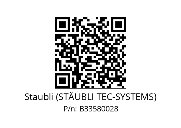   Staubli (STÄUBLI TEC-SYSTEMS) B33580028