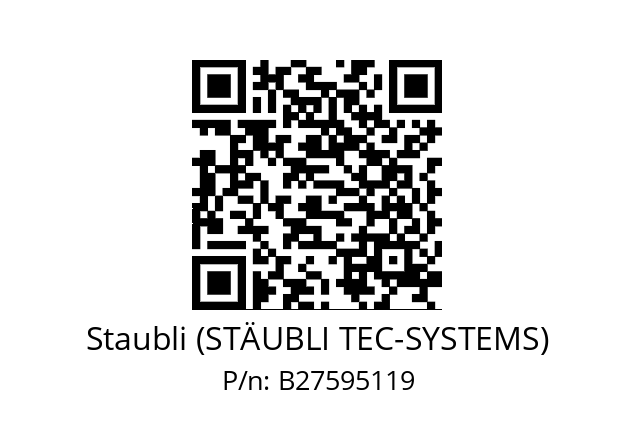   Staubli (STÄUBLI TEC-SYSTEMS) B27595119