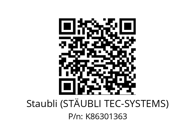   Staubli (STÄUBLI TEC-SYSTEMS) K86301363