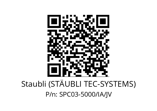   Staubli (STÄUBLI TEC-SYSTEMS) SPC03-5000/IA/JV