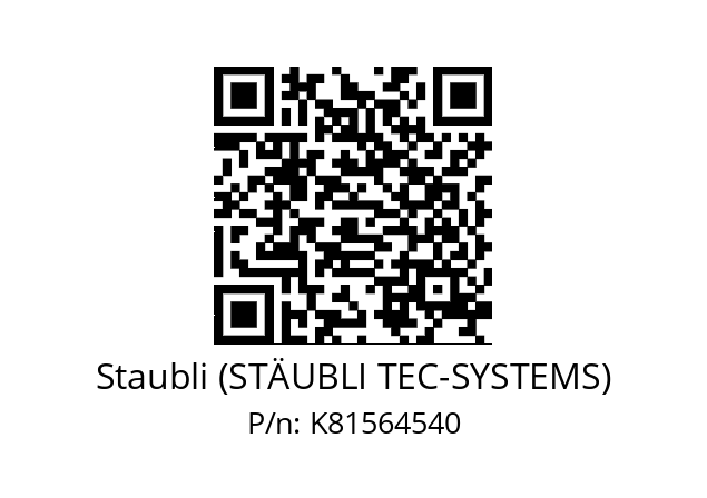   Staubli (STÄUBLI TEC-SYSTEMS) K81564540