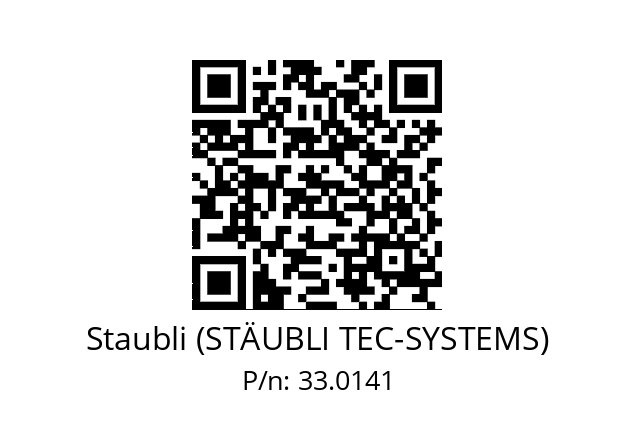   Staubli (STÄUBLI TEC-SYSTEMS) 33.0141