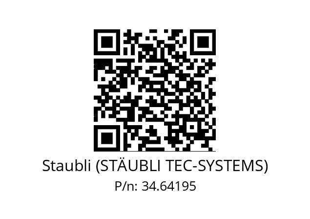   Staubli (STÄUBLI TEC-SYSTEMS) 34.64195