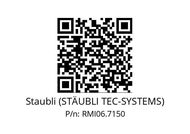   Staubli (STÄUBLI TEC-SYSTEMS) RMI06.7150