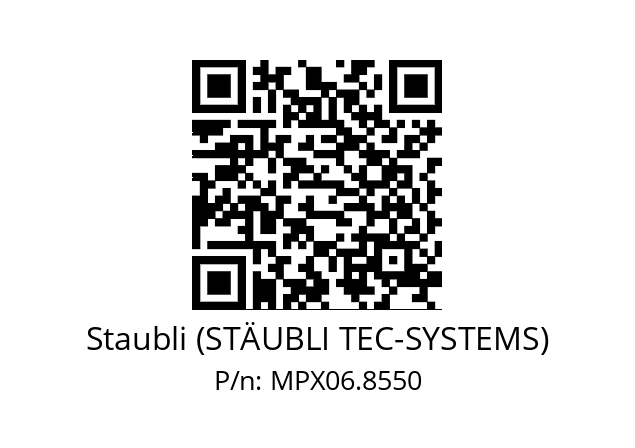   Staubli (STÄUBLI TEC-SYSTEMS) MPX06.8550