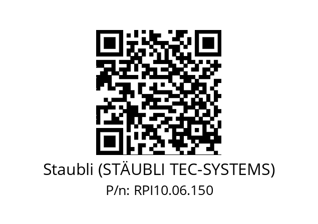   Staubli (STÄUBLI TEC-SYSTEMS) RPI10.06.150