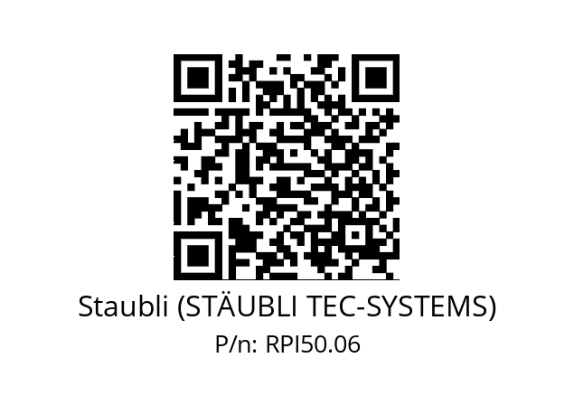   Staubli (STÄUBLI TEC-SYSTEMS) RPI50.06