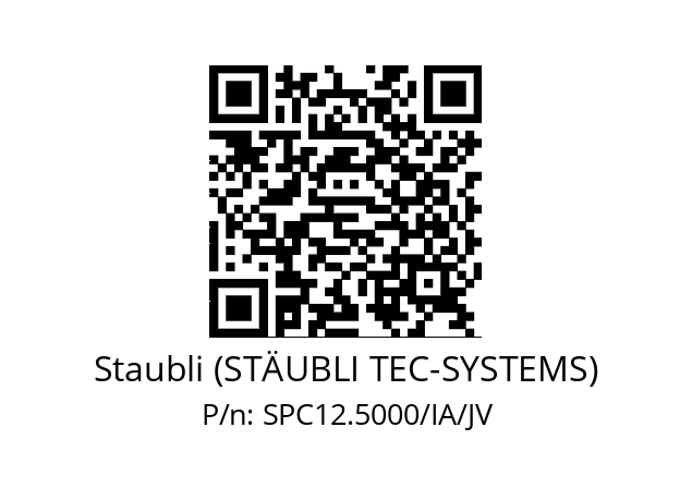   Staubli (STÄUBLI TEC-SYSTEMS) SPC12.5000/IA/JV