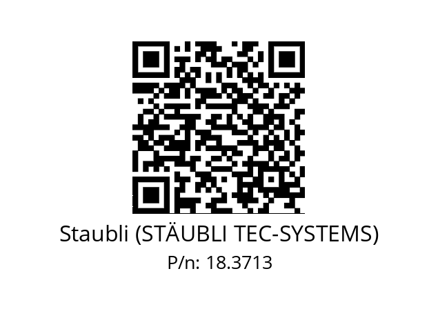   Staubli (STÄUBLI TEC-SYSTEMS) 18.3713