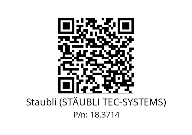   Staubli (STÄUBLI TEC-SYSTEMS) 18.3714