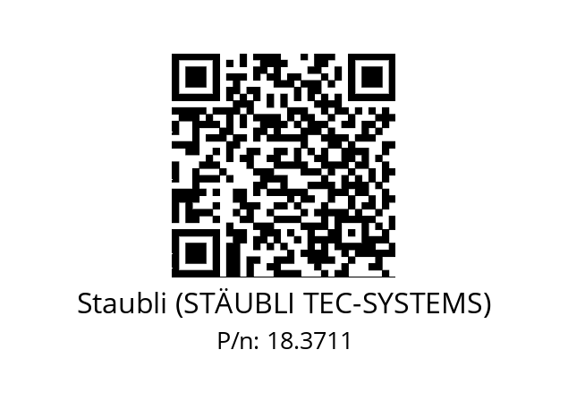   Staubli (STÄUBLI TEC-SYSTEMS) 18.3711