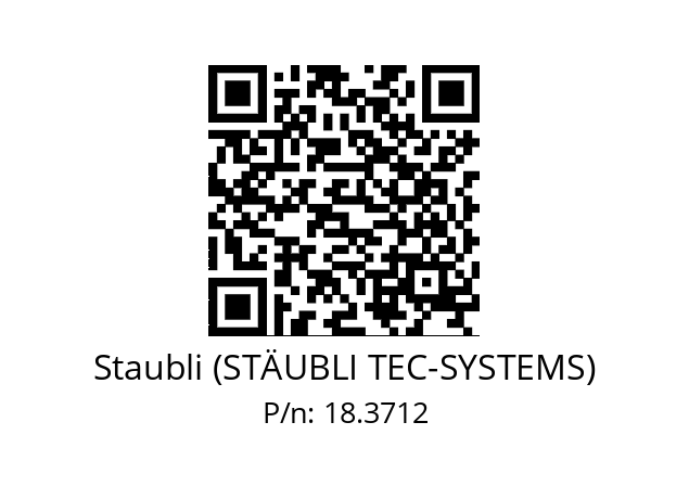   Staubli (STÄUBLI TEC-SYSTEMS) 18.3712