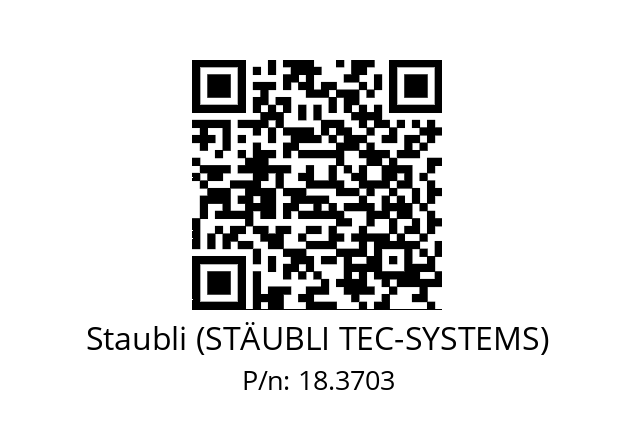   Staubli (STÄUBLI TEC-SYSTEMS) 18.3703