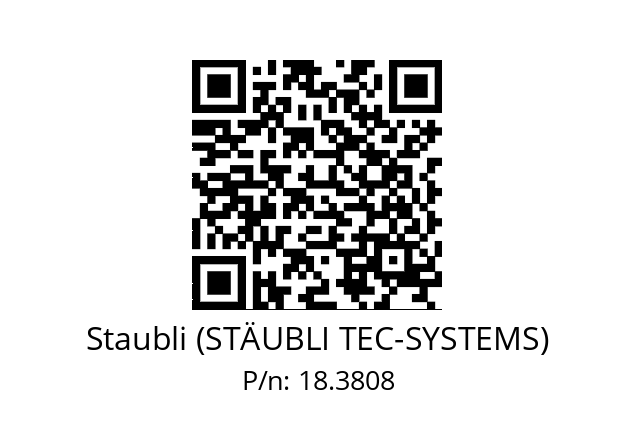   Staubli (STÄUBLI TEC-SYSTEMS) 18.3808