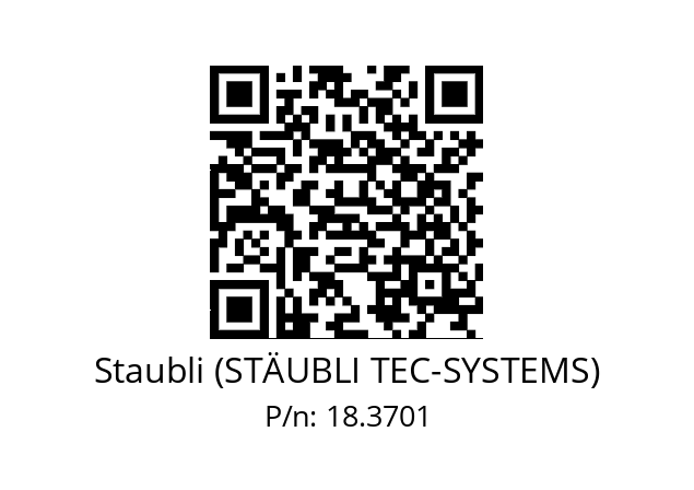   Staubli (STÄUBLI TEC-SYSTEMS) 18.3701