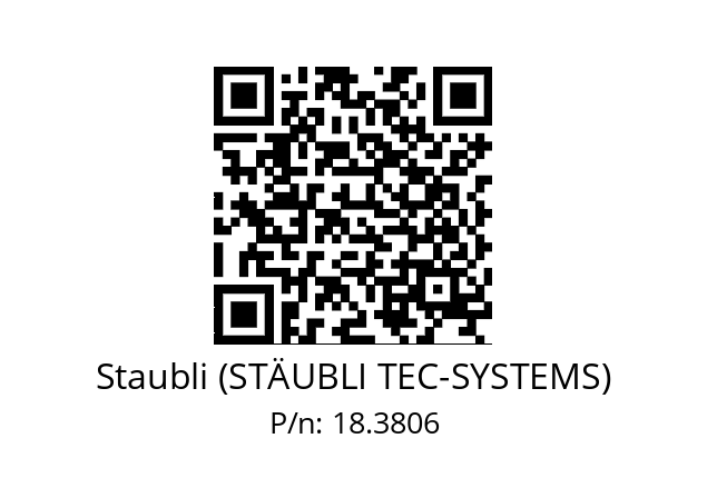   Staubli (STÄUBLI TEC-SYSTEMS) 18.3806