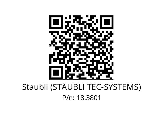   Staubli (STÄUBLI TEC-SYSTEMS) 18.3801