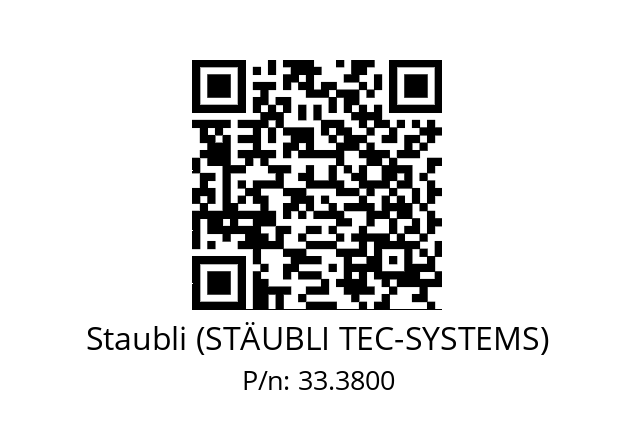   Staubli (STÄUBLI TEC-SYSTEMS) 33.3800