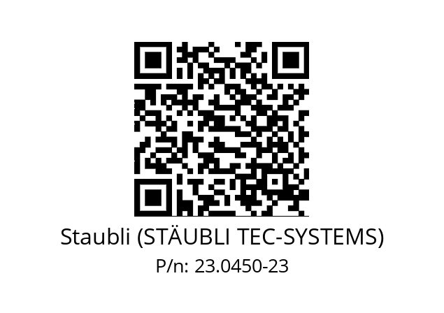   Staubli (STÄUBLI TEC-SYSTEMS) 23.0450-23