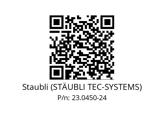   Staubli (STÄUBLI TEC-SYSTEMS) 23.0450-24