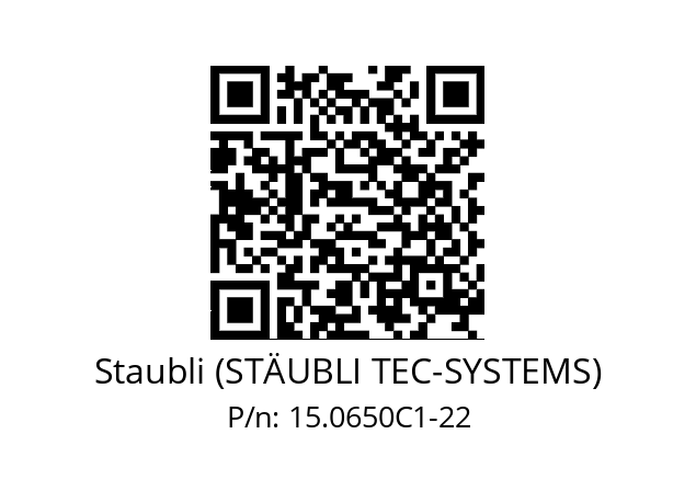   Staubli (STÄUBLI TEC-SYSTEMS) 15.0650C1-22