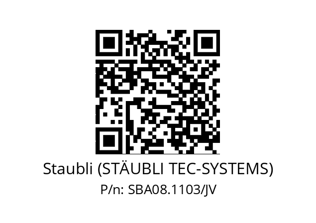   Staubli (STÄUBLI TEC-SYSTEMS) SBA08.1103/JV