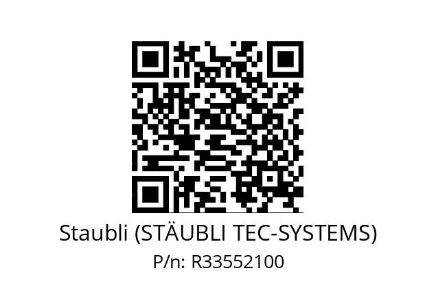   Staubli (STÄUBLI TEC-SYSTEMS) R33552100