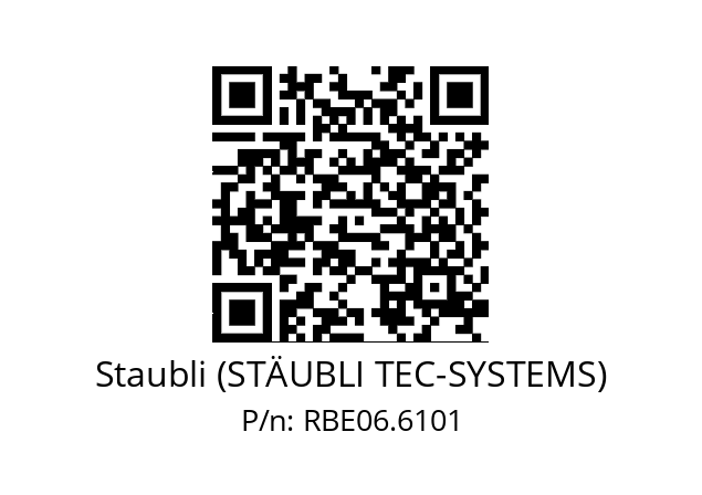   Staubli (STÄUBLI TEC-SYSTEMS) RBE06.6101