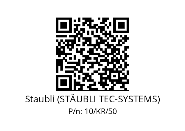   Staubli (STÄUBLI TEC-SYSTEMS) 10/KR/50