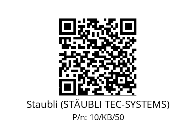   Staubli (STÄUBLI TEC-SYSTEMS) 10/KB/50