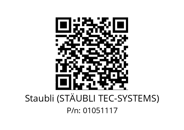   Staubli (STÄUBLI TEC-SYSTEMS) 01051117