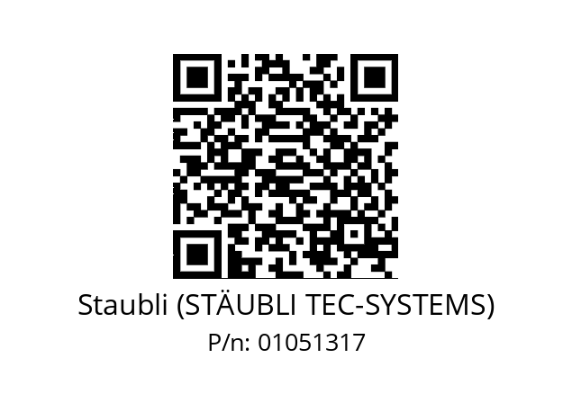   Staubli (STÄUBLI TEC-SYSTEMS) 01051317