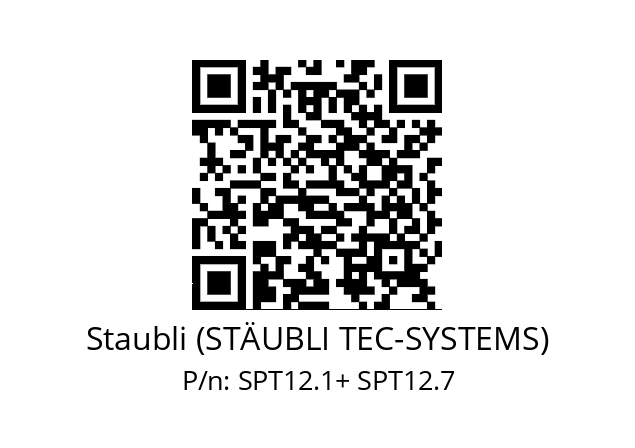   Staubli (STÄUBLI TEC-SYSTEMS) SPT12.1+ SPT12.7