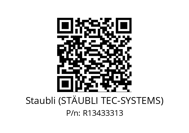   Staubli (STÄUBLI TEC-SYSTEMS) R13433313