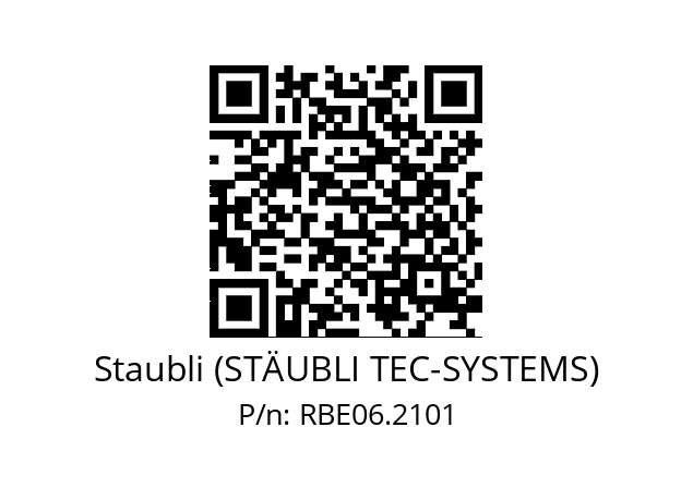   Staubli (STÄUBLI TEC-SYSTEMS) RBE06.2101