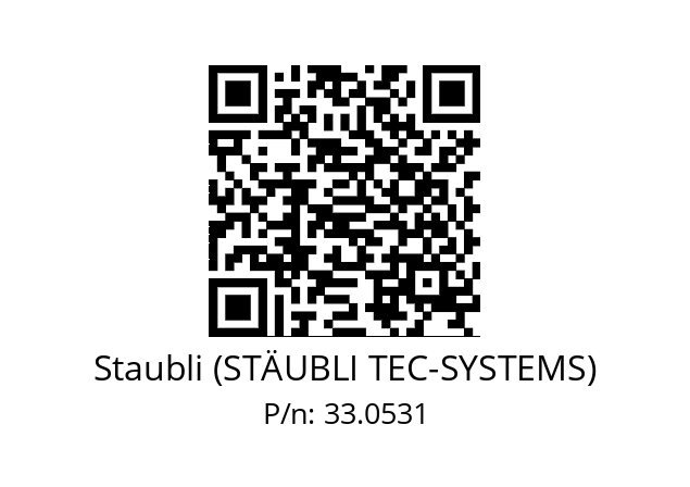   Staubli (STÄUBLI TEC-SYSTEMS) 33.0531